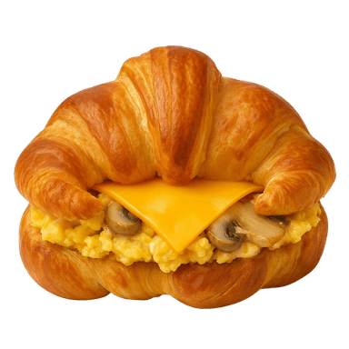 Buffalo Burger - menu item Mushroom Egg Croissant image