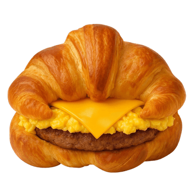 Buffalo Burger - menu item Egg Croissant Burger image