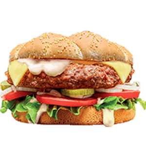 Buffalo burger - menu item Grungy image